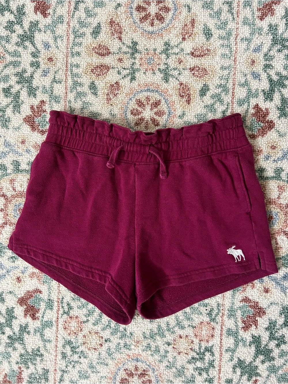 abercrombie kids Berry Drawstring Athletic Shorts